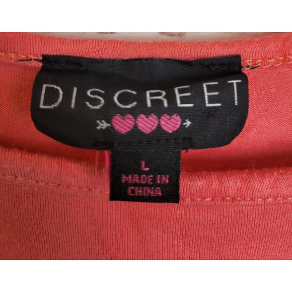 Vtg Discreet Maxi Dress Orange Sleeveless Cottage Beach Women's Size Large - Picture 2 of 9